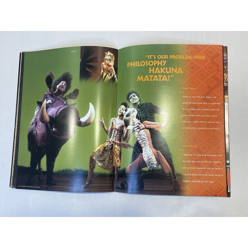 Disney THE LION KING Broadway Musical Souvenir Program Book & Casting Guide 1997 - Picture 16 of 16